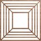 Ekena Millwork Raven Wood Fretwork Pierced Ceiling Medallion, Walnut, 22"OD x 8 1/8"ID x 1/4"T CMWP22X22X0250RAWA - alternate 1